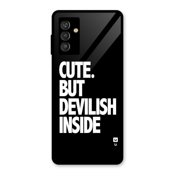 Devil Inside Glass Back Case for Galaxy M13