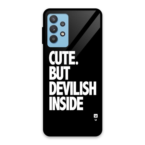 Devil Inside Glass Back Case for Galaxy M32 5G