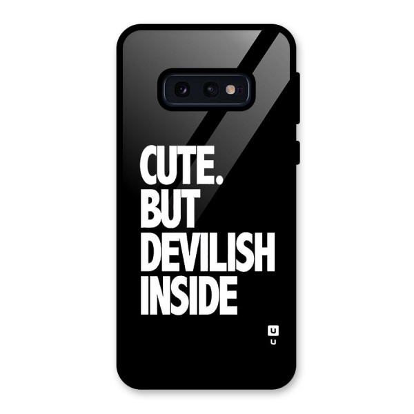 Devil Inside Glass Back Case for Galaxy S10e