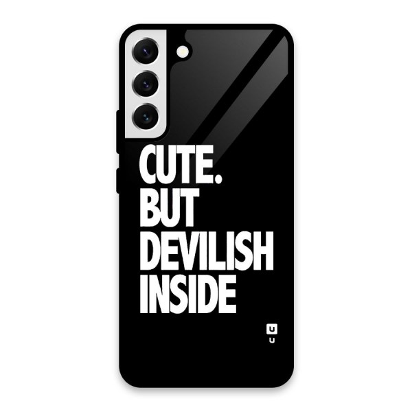 Devil Inside Glass Back Case for Galaxy S22 Plus 5G