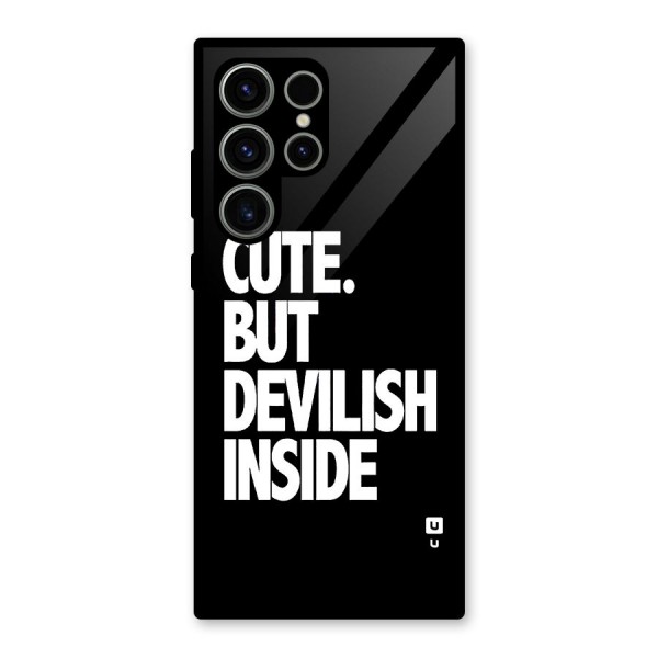 Devil Inside Glass Back Case for Galaxy S23 Ultra