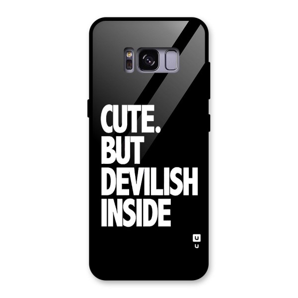 Devil Inside Glass Back Case for Galaxy S8