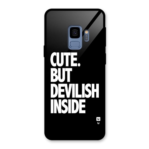 Devil Inside Glass Back Case for Galaxy S9