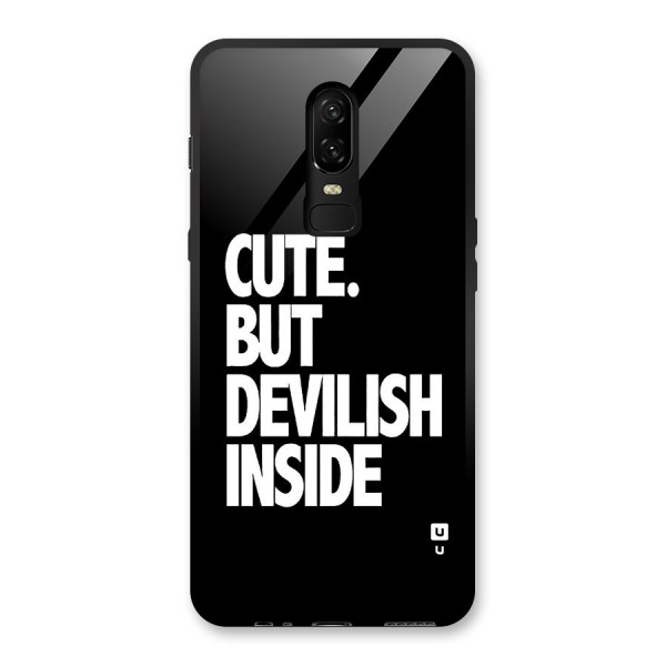 Devil Inside Glass Back Case for OnePlus 6