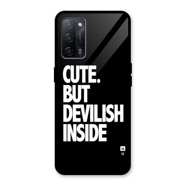 Devil Inside Glass Back Case for Oppo A53s 5G