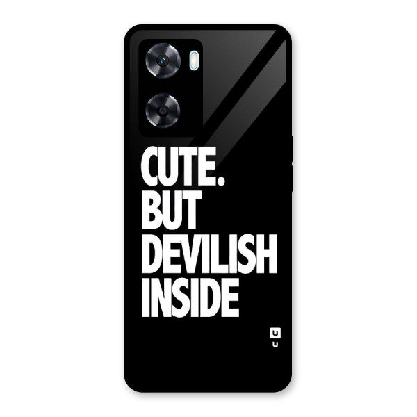 Devil Inside Glass Back Case for Oppo A77s