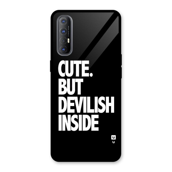 Devil Inside Glass Back Case for Oppo Reno3 Pro