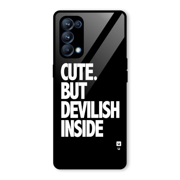 Devil Inside Glass Back Case for Oppo Reno5 Pro 5G