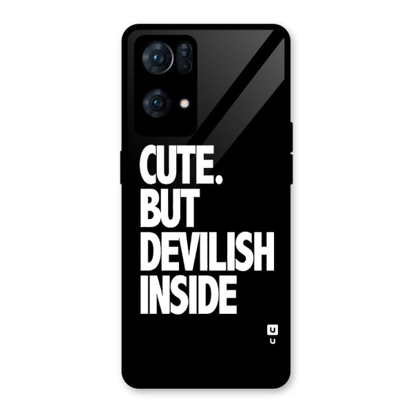 Devil Inside Glass Back Case for Oppo Reno7 Pro 5G