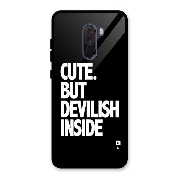 Devil Inside Glass Back Case for Poco F1