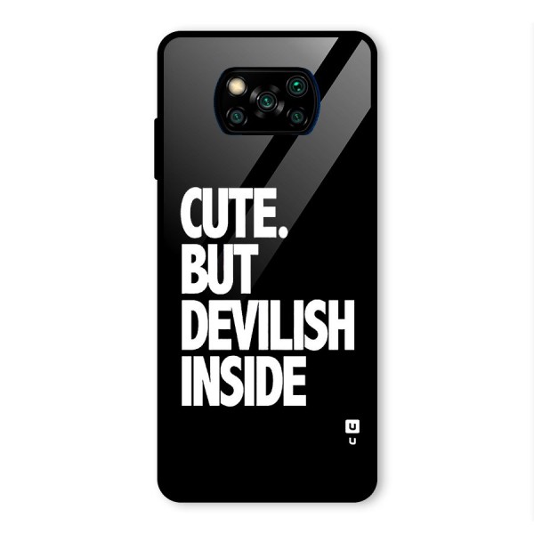 Devil Inside Glass Back Case for Poco X3 Pro