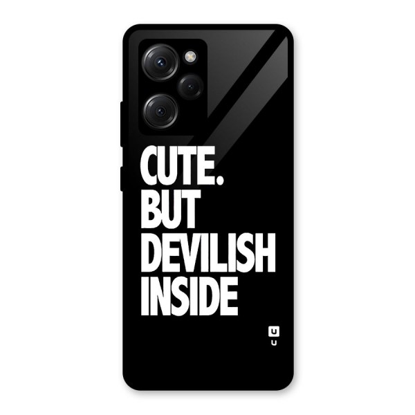 Devil Inside Glass Back Case for Poco X5 Pro