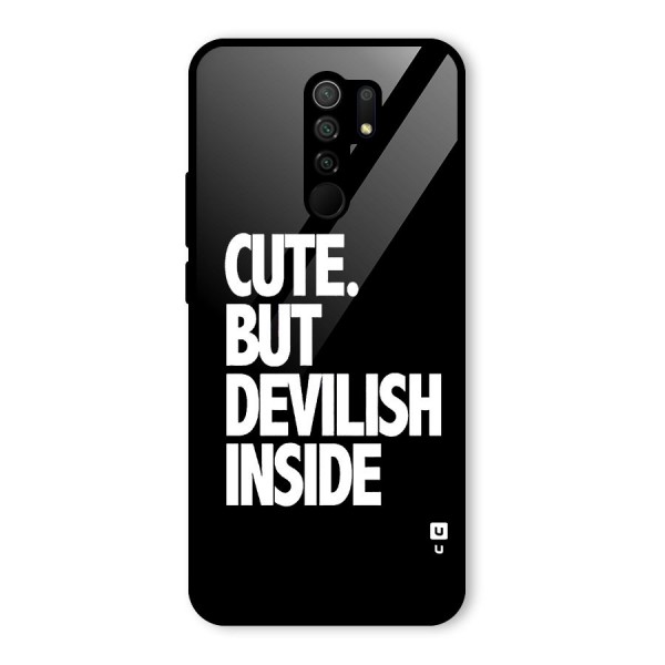 Devil Inside Glass Back Case for Redmi 9 Prime