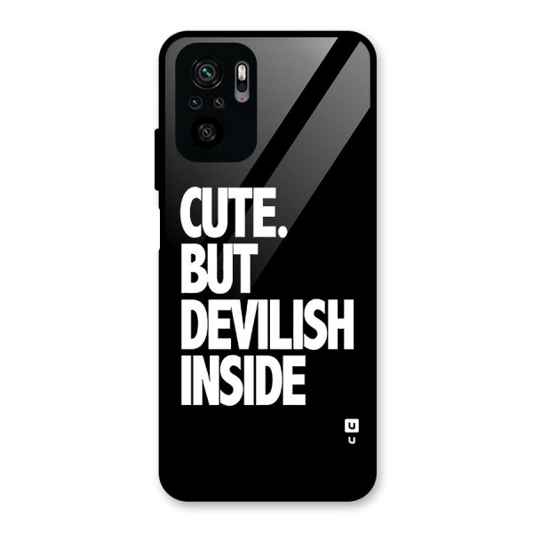 Devil Inside Glass Back Case for Redmi Note 10