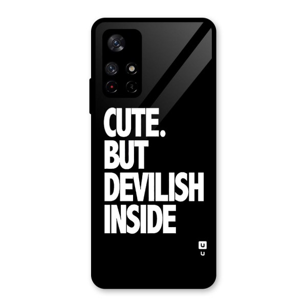 Devil Inside Glass Back Case for Redmi Note 11T 5G