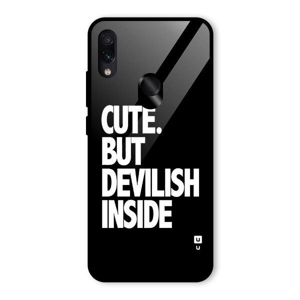 Devil Inside Glass Back Case for Redmi Note 7S