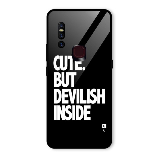 Devil Inside Glass Back Case for Vivo V15