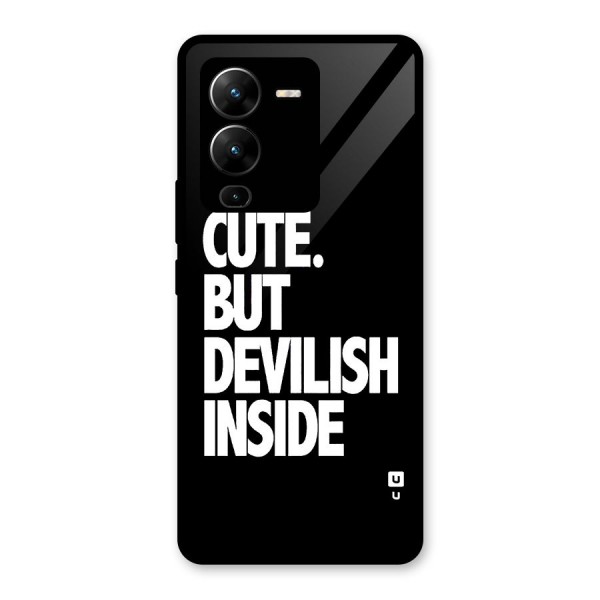 Devil Inside Glass Back Case for Vivo V25 Pro