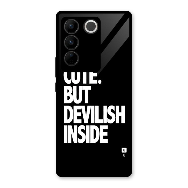 Devil Inside Glass Back Case for Vivo V27 Pro