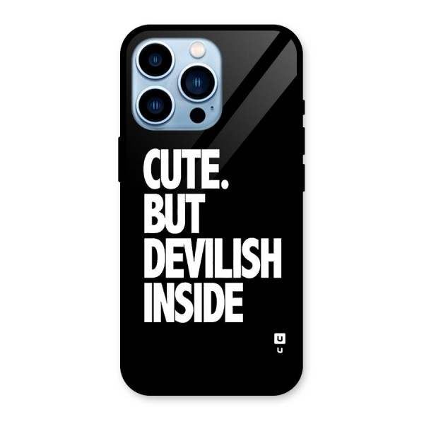 Devil Inside Glass Back Case for iPhone 13 Pro