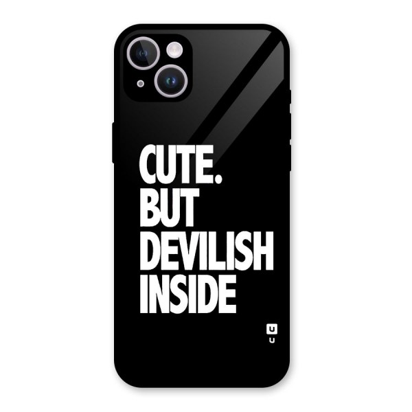 Devil Inside Glass Back Case for iPhone 14 Plus