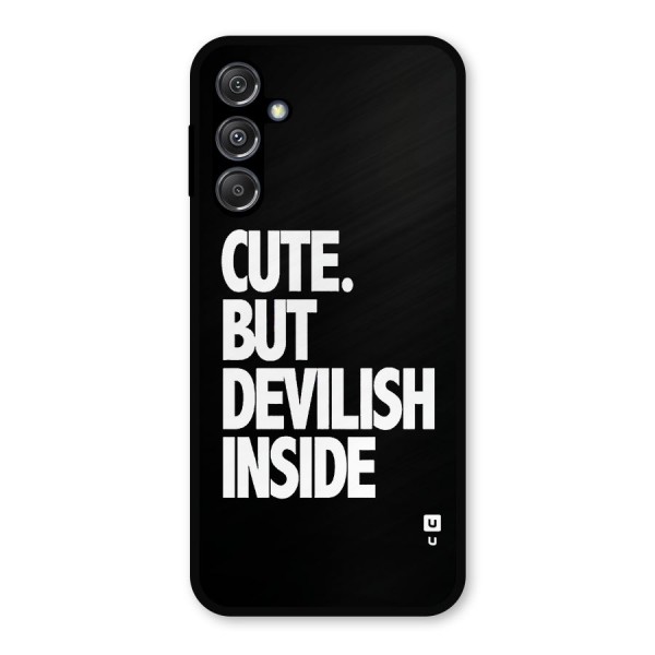 Devil Inside Metal Back Case for Galaxy M34 5G