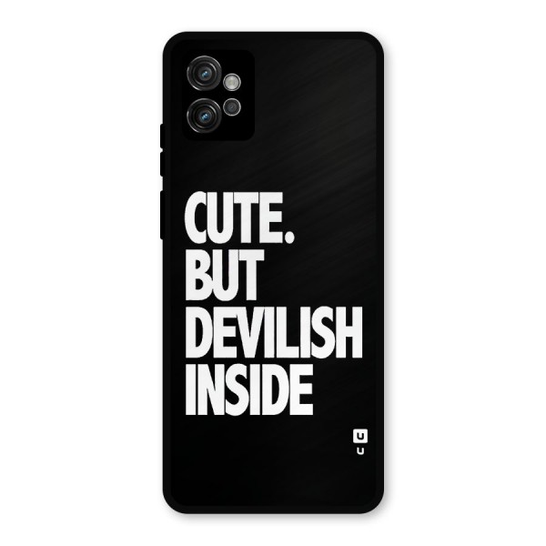 Devil Inside Metal Back Case for Moto G32