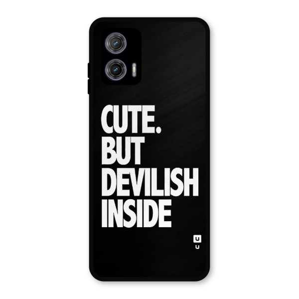 Devil Inside Metal Back Case for Moto G73