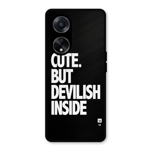 Devil Inside Metal Back Case for Oppo F23