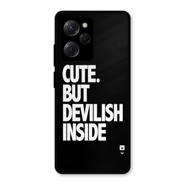 Devil Inside Metal Back Case for Poco X5 Pro