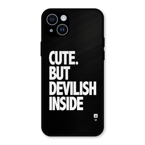 Devil Inside Metal Back Case for iPhone 14