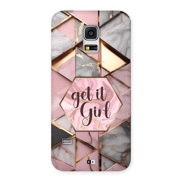 Diamond Girl Back Case for Galaxy S5 Mini