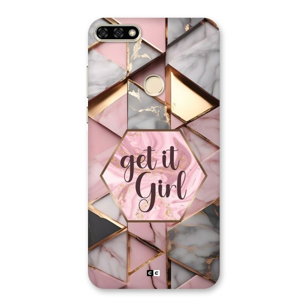 Diamond Girl Back Case for Honor 7A