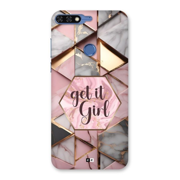 Diamond Girl Back Case for Honor 7C