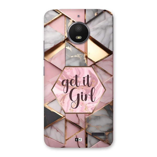 Diamond Girl Back Case for Moto E4