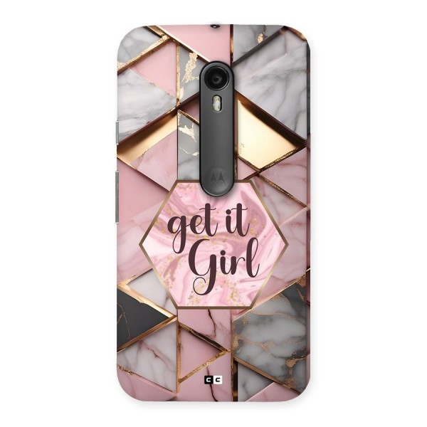 Diamond Girl Back Case for Moto G3