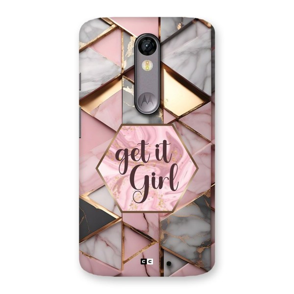 Diamond Girl Back Case for Moto X Force