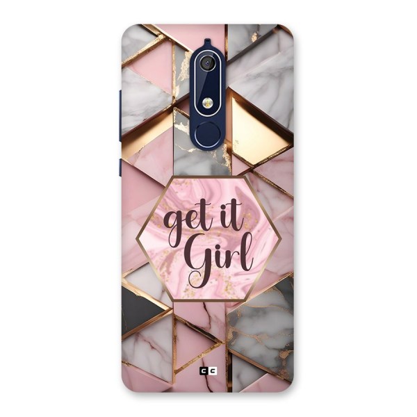 Diamond Girl Back Case for Nokia 5.1