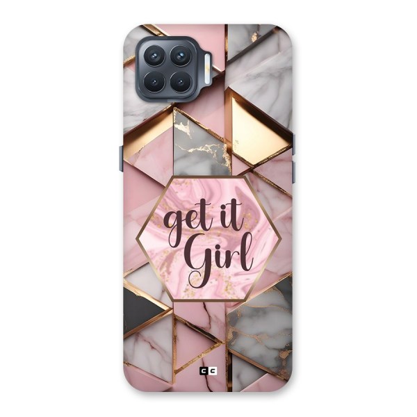 Diamond Girl Back Case for Oppo F17 Pro