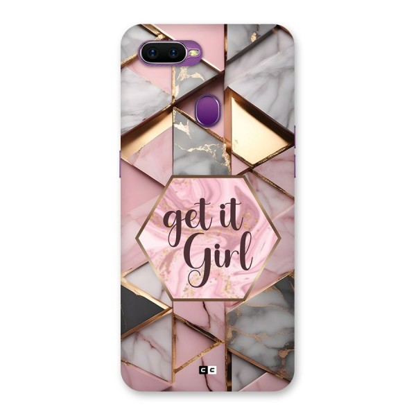 Diamond Girl Back Case for Oppo F9