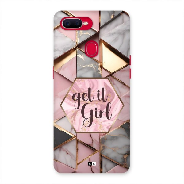 Diamond Girl Back Case for Oppo F9 Pro