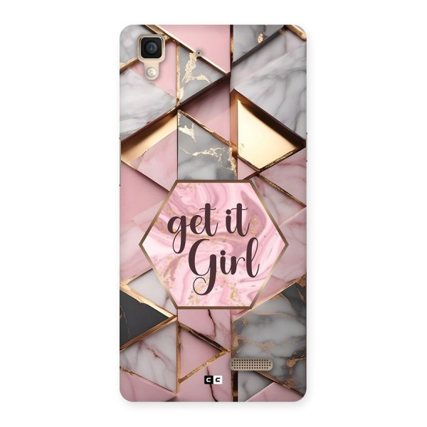 Diamond Girl Back Case for Oppo R7