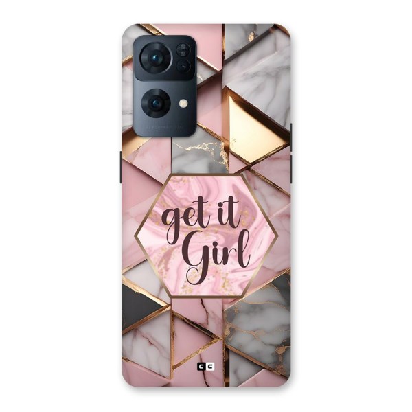 Diamond Girl Back Case for Oppo Reno7 Pro 5G