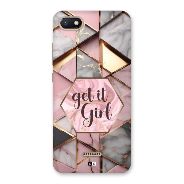 Diamond Girl Back Case for Redmi 6A