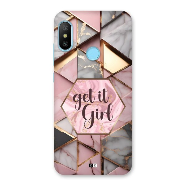 Diamond Girl Back Case for Redmi 6 Pro