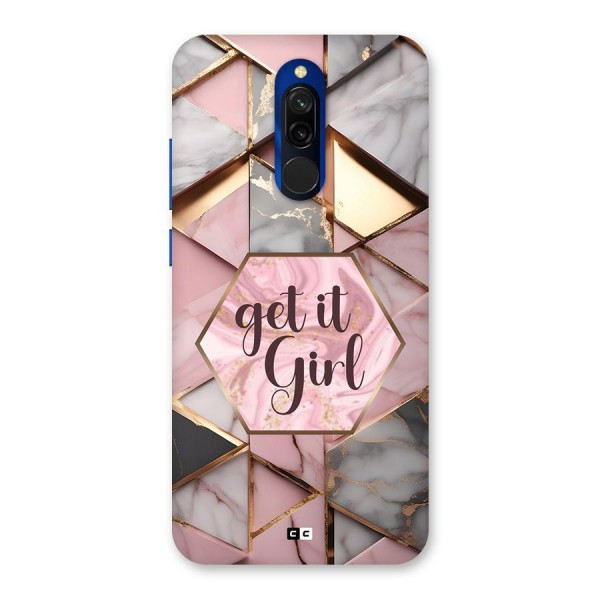 Diamond Girl Back Case for Redmi 8