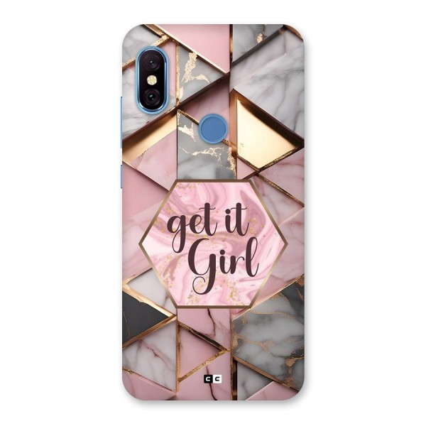 Diamond Girl Back Case for Redmi Note 6 Pro