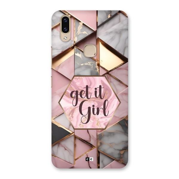 Diamond Girl Back Case for Vivo V9 Youth