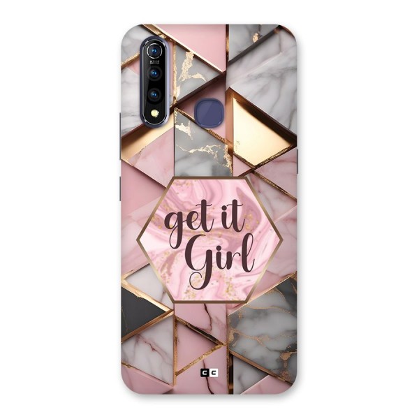 Diamond Girl Back Case for Vivo Z1 Pro