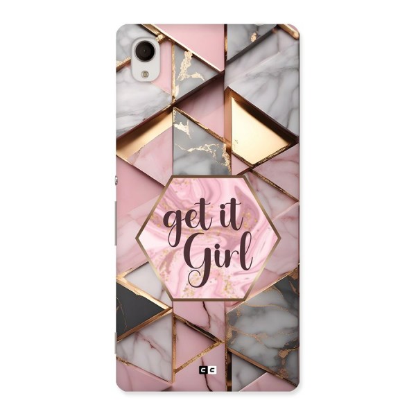 Diamond Girl Back Case for Xperia M4 Aqua